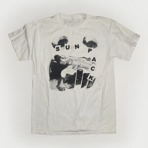 Sun Pack Abstract Graphic T-Shirt White Small 17x26 Experimental Art Tee